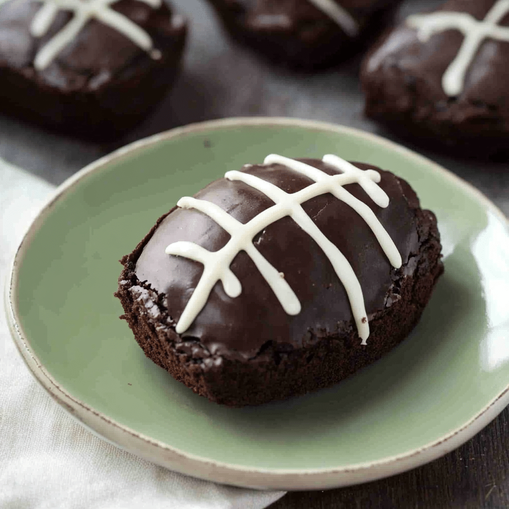 The Best Fudgy Football Brownies