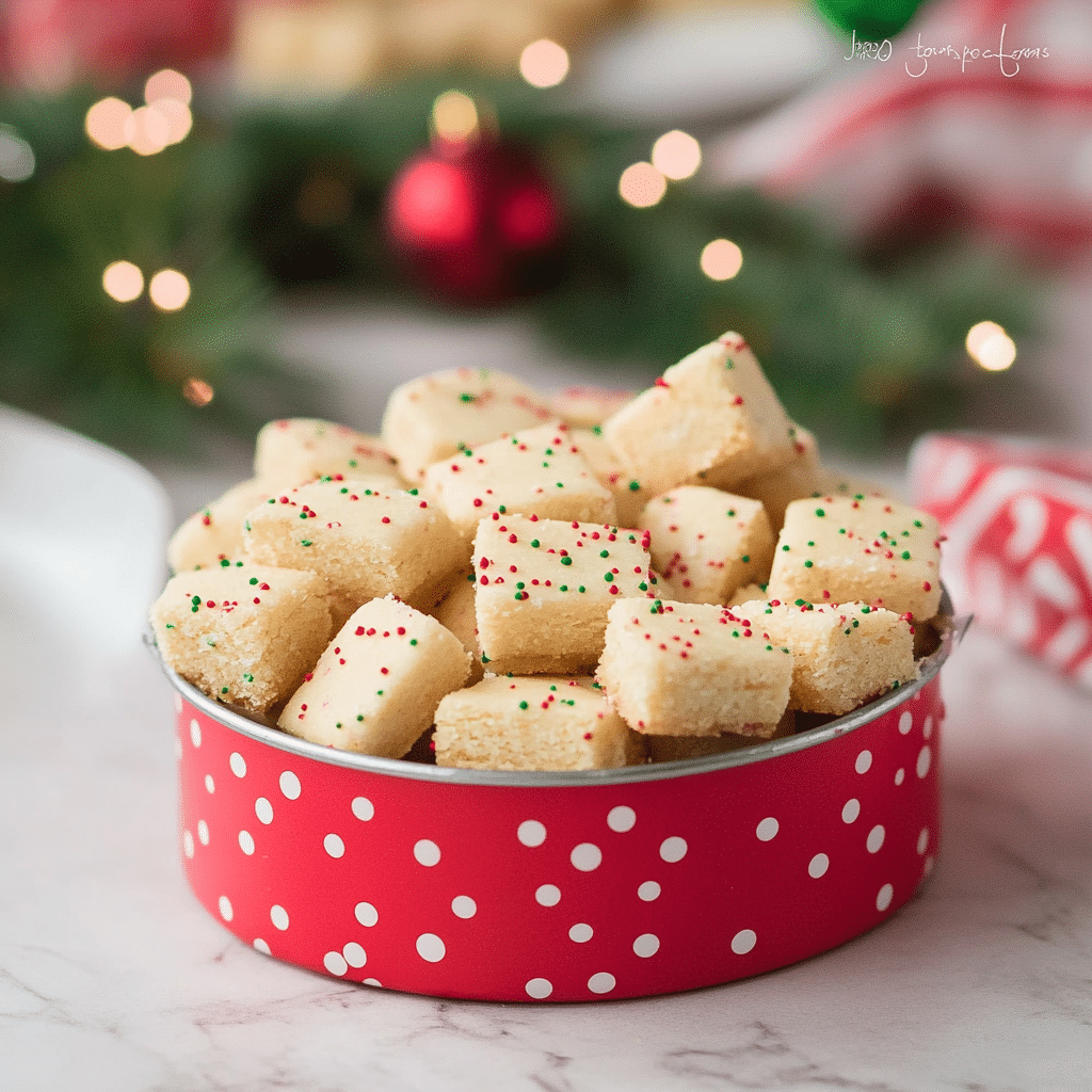 Christmas Shortbread Cookie Bites