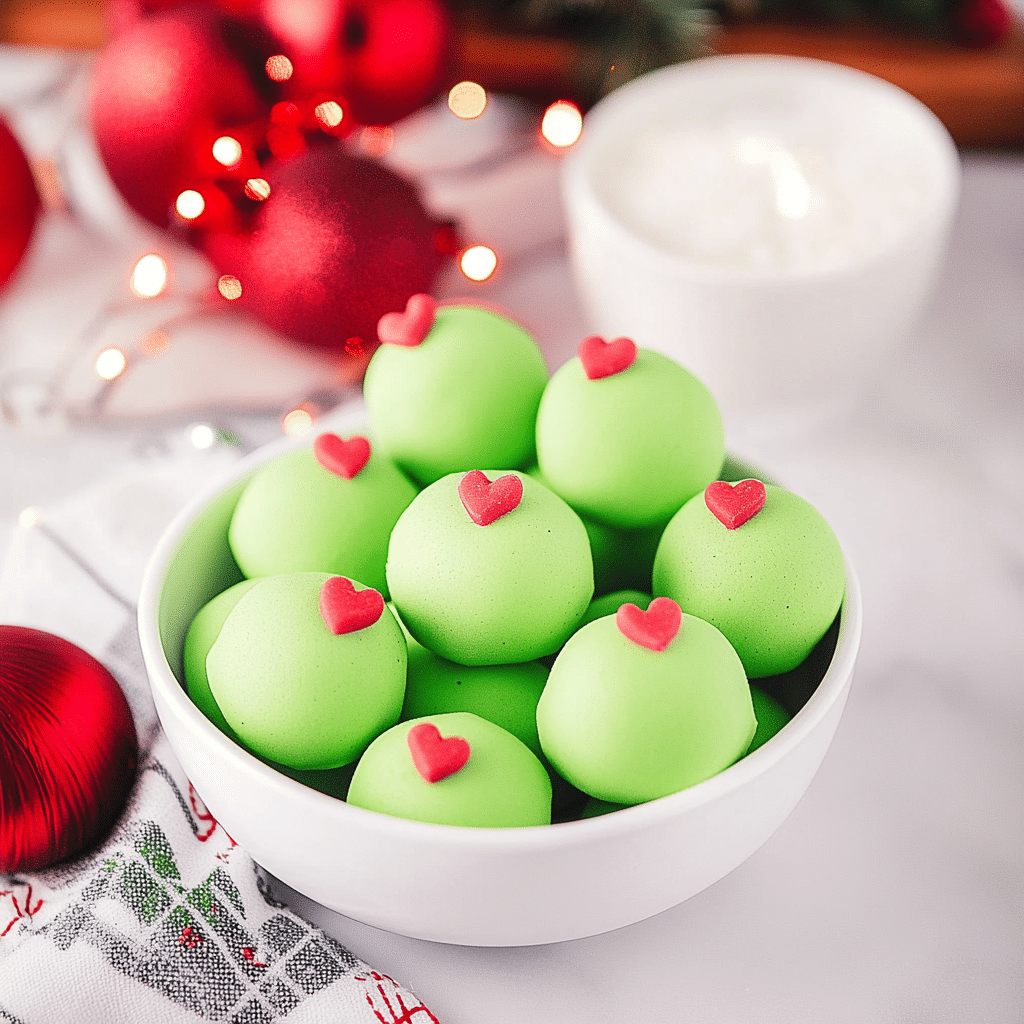 Grinch Christmas Truffles