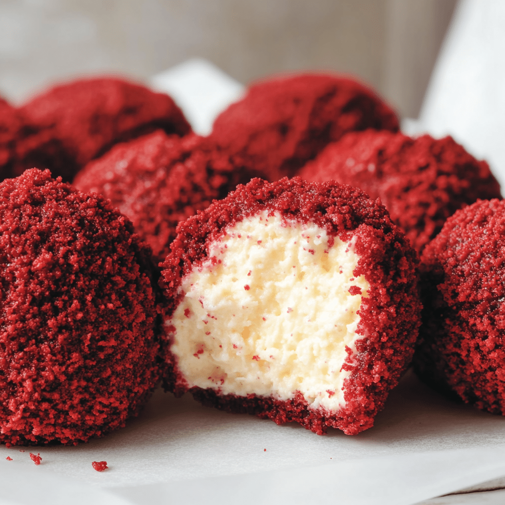 Red Velvet Cheesecake Bites