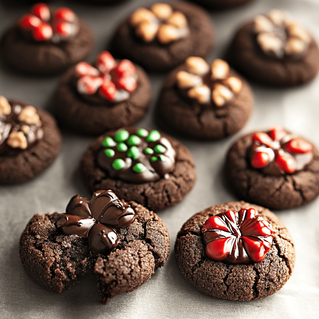 Chocolate Blossom Cookies