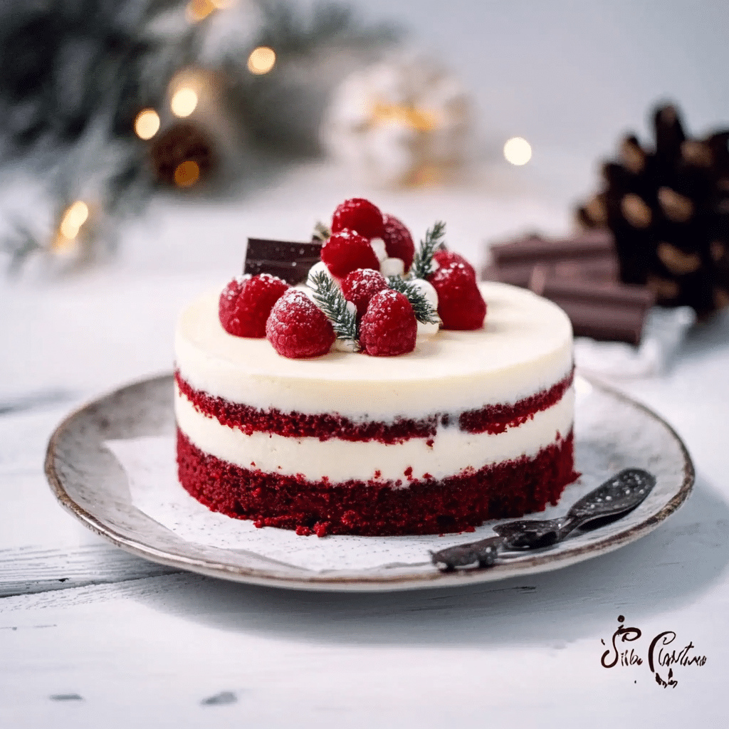 Red Velvet White Chocolate Cheesecake