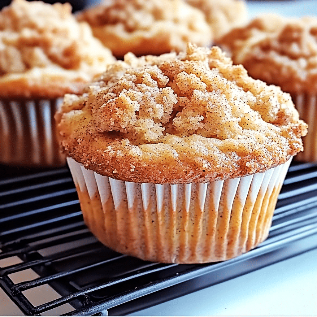 Moist Apple Cinnamon Crumb Muffins