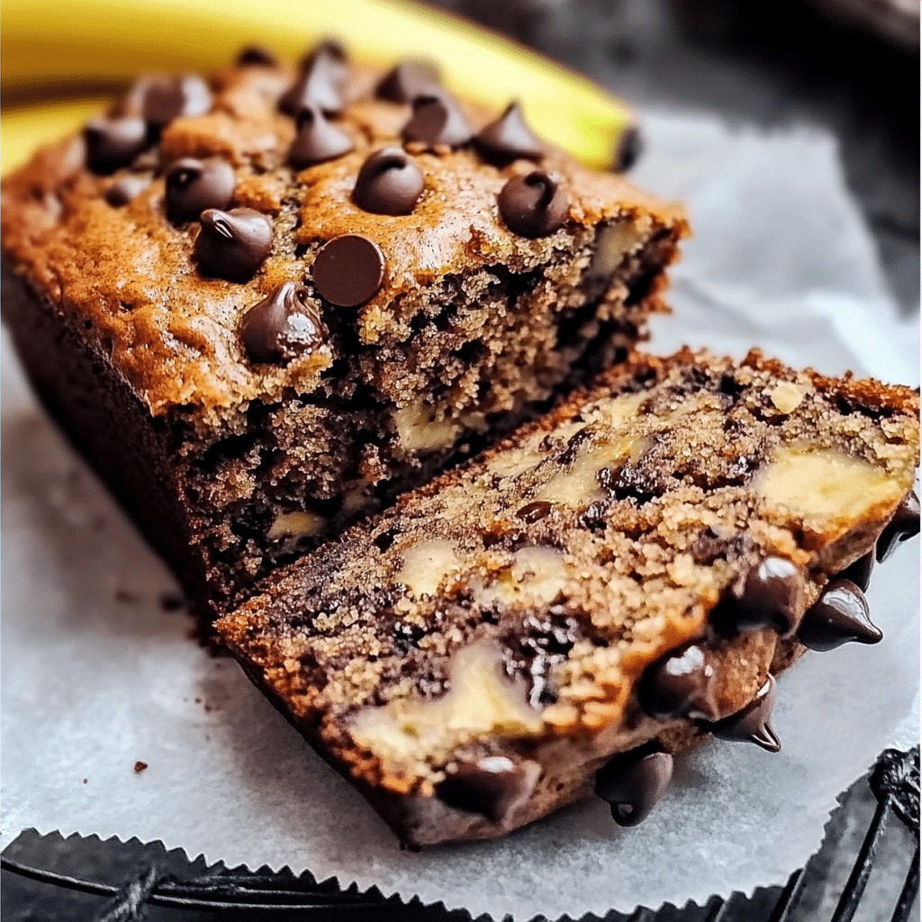 Super Moist Chocolate Chip Banana Bread