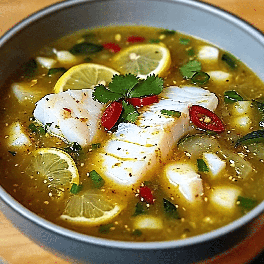 Spicy Lemon Fish Soup