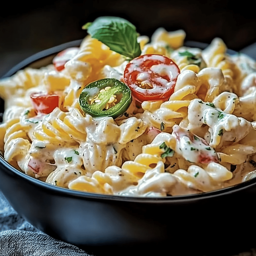 Creamy Jalapeño Popper Pasta Salad
