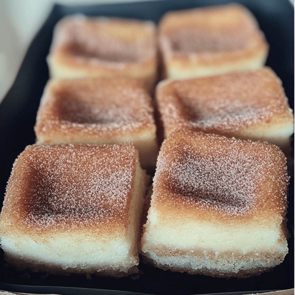 Cinnamon Churro Cheesecake Bars