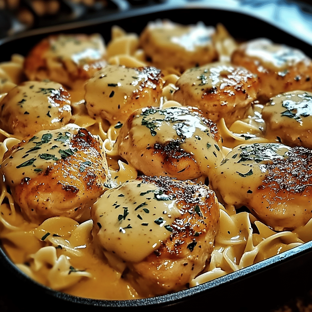 One-Pan Chicken with Buttered Noodles