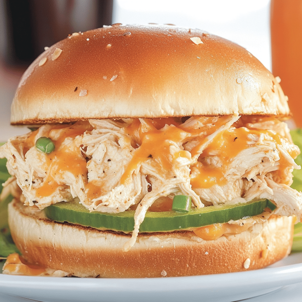 Crock Pot Ranch Chicken Sandwiches