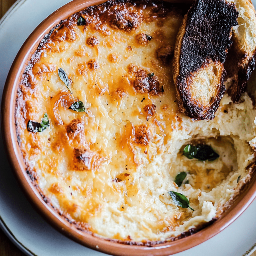 Jammy Hot Caramelized Onion Dip with Gruyere