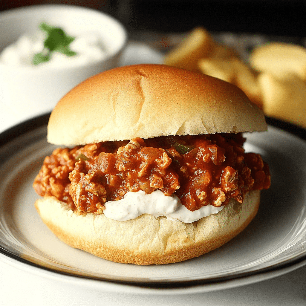Buffalo Chicken Sloppy Joes