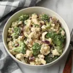 Broccoli Cauliflower Salad