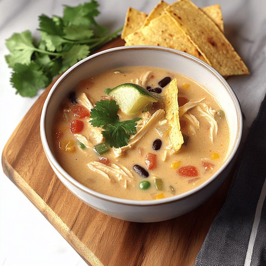 Creamy Chicken Tortilla Soup