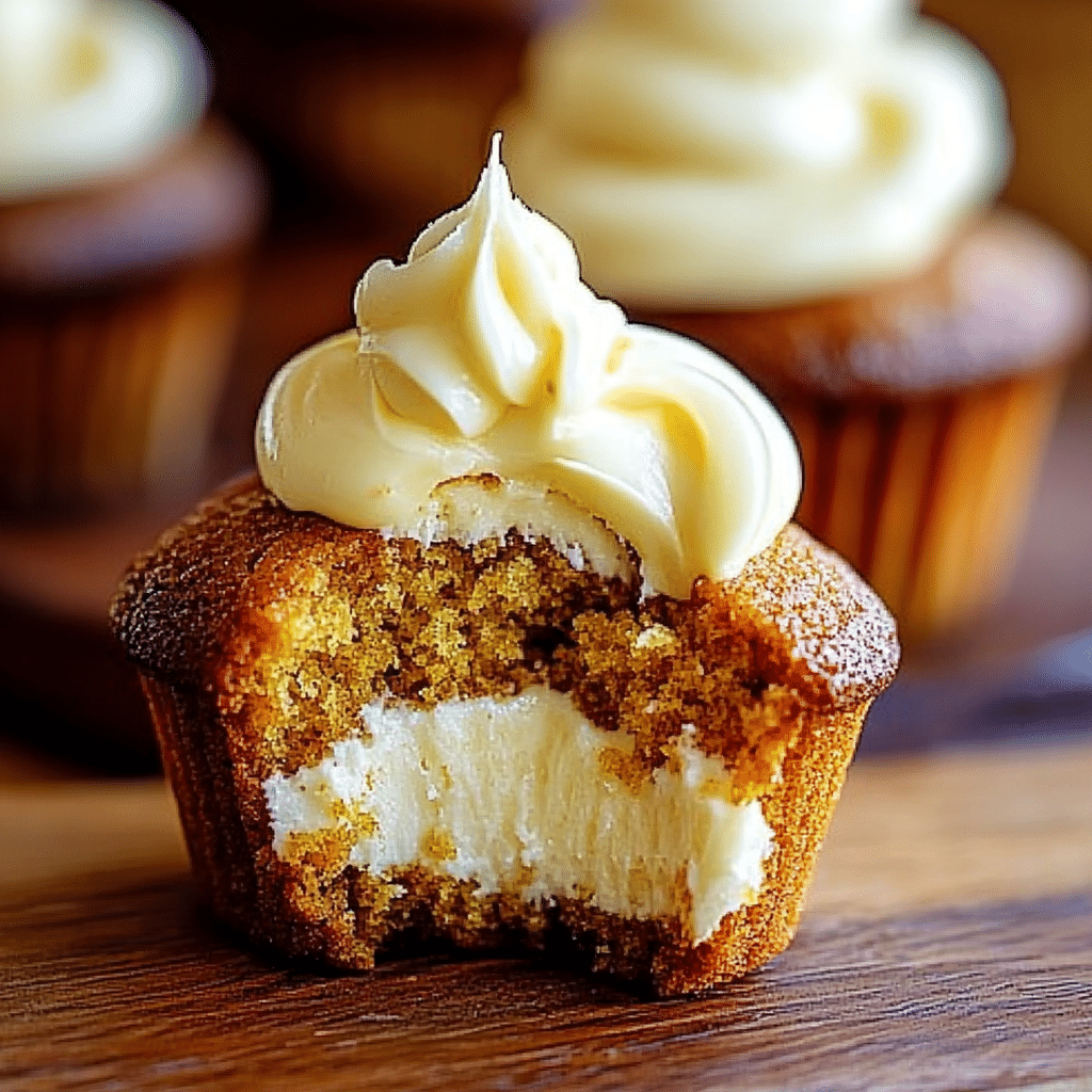Luscious Carrot Cake Cheesecake Cupcakes