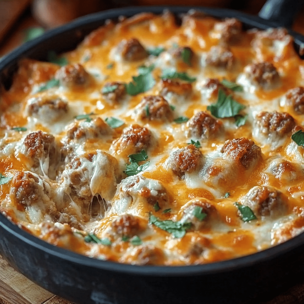 Hot Sausage Beer Cheese Dip