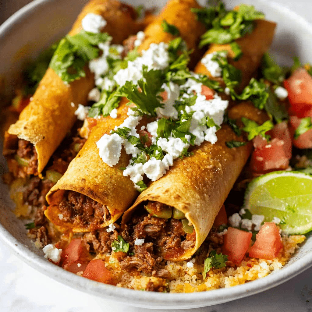 Oven Baked Beef Taquitos