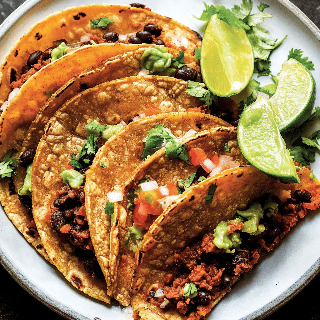Crispy Black Bean Tacos