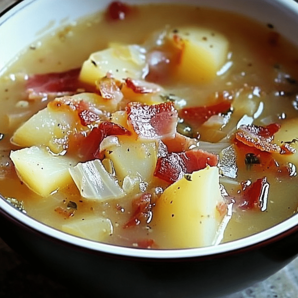 Irish Bacon, Cabbage, and Potato Soup