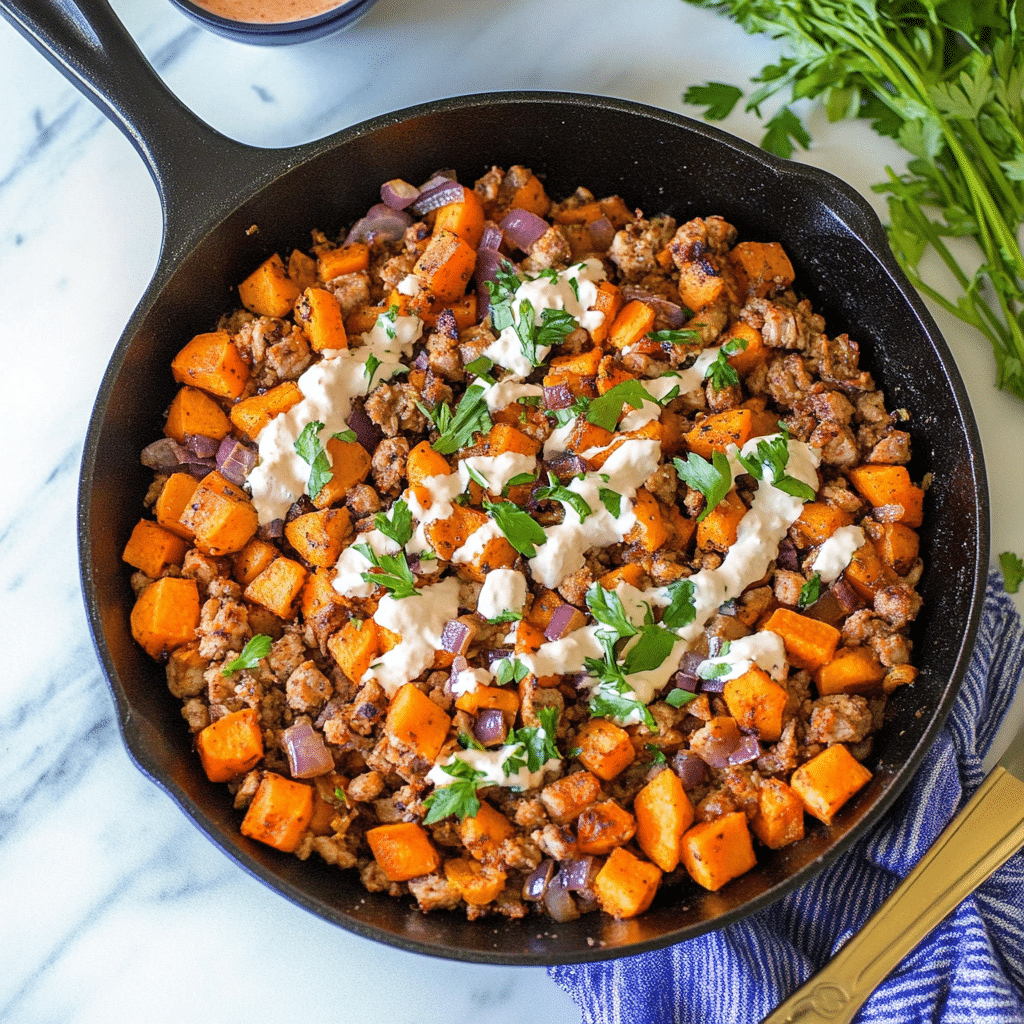 Turkey Sweet Potato Skillet Recipe