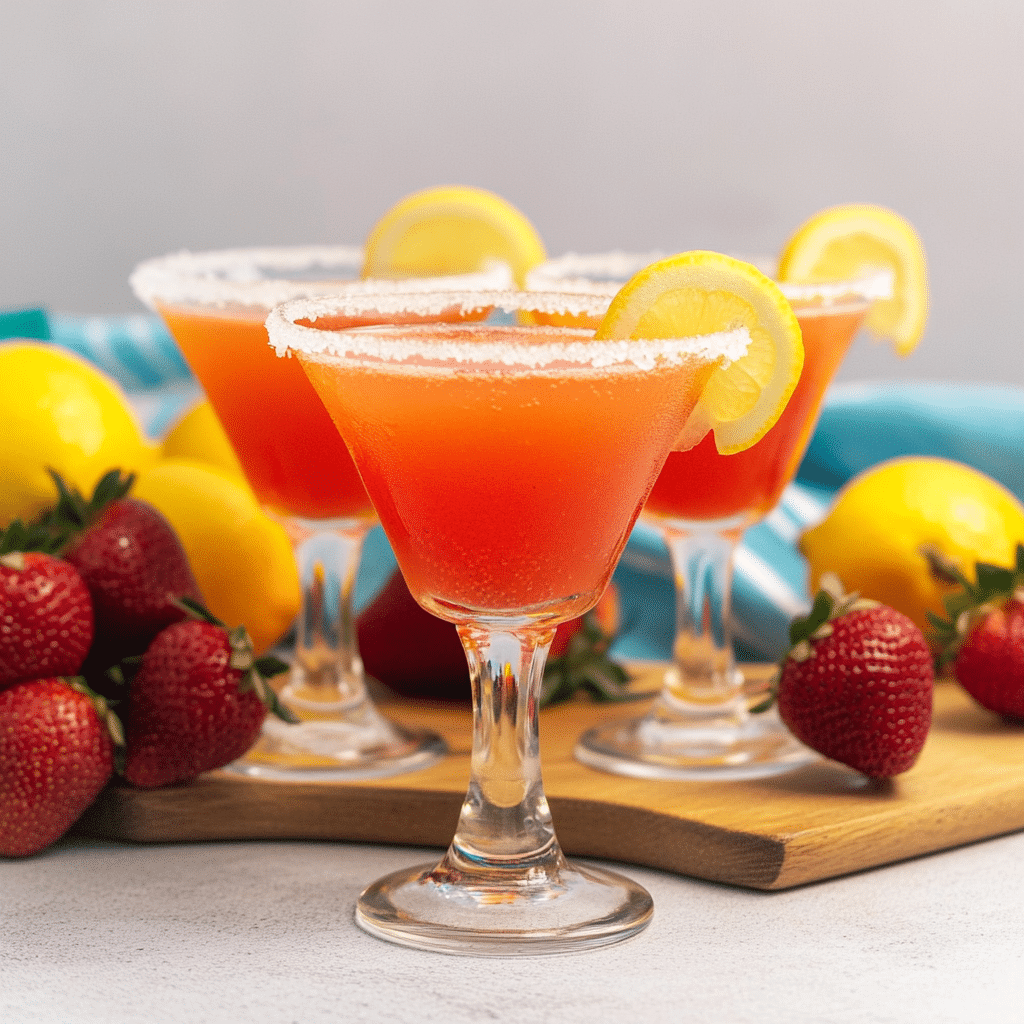 Strawberry Lemon Drop Martini