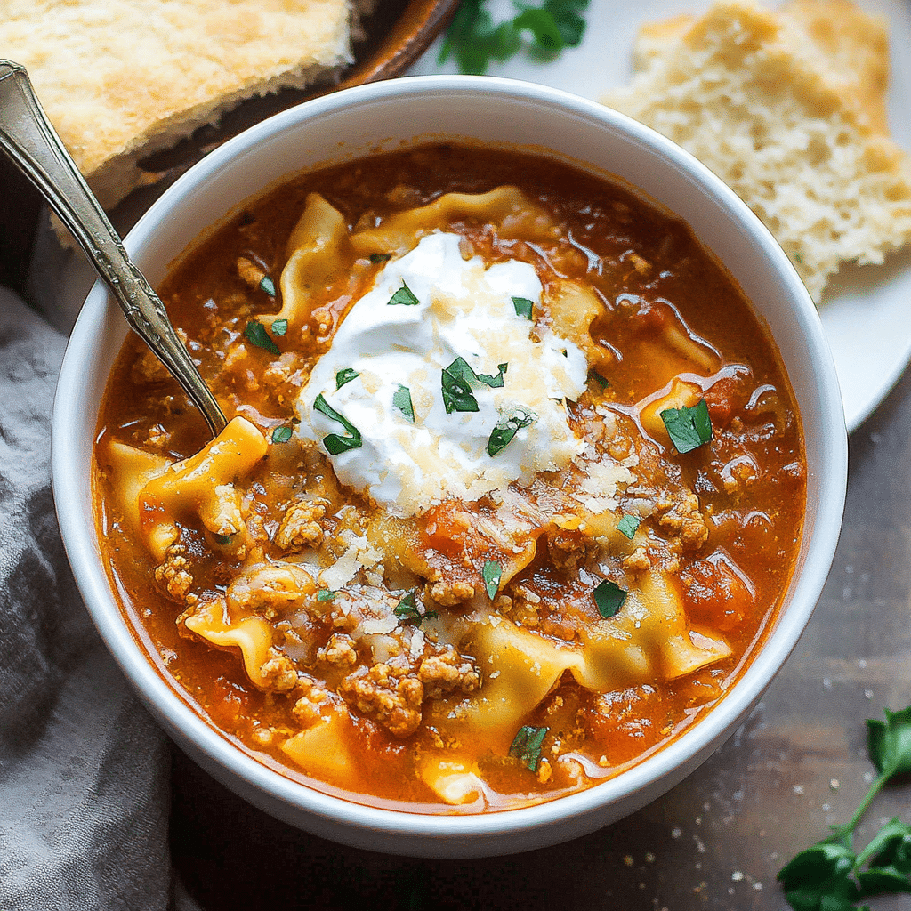 Lasagna Soup