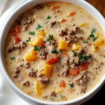 Easy Cheeseburger Soup Recipe