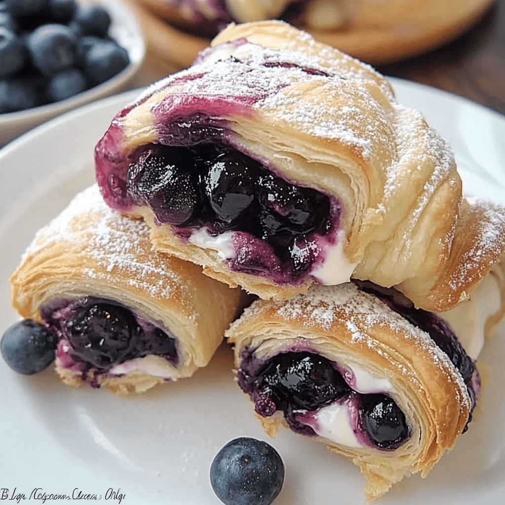 Blueberry Cream Cheese Puff Pastry