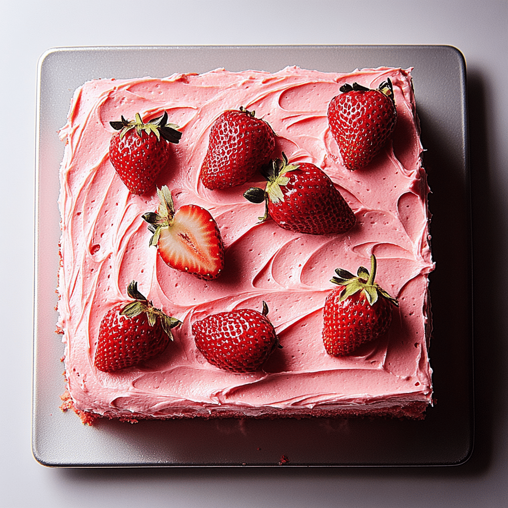 Strawberry Sheet Cake