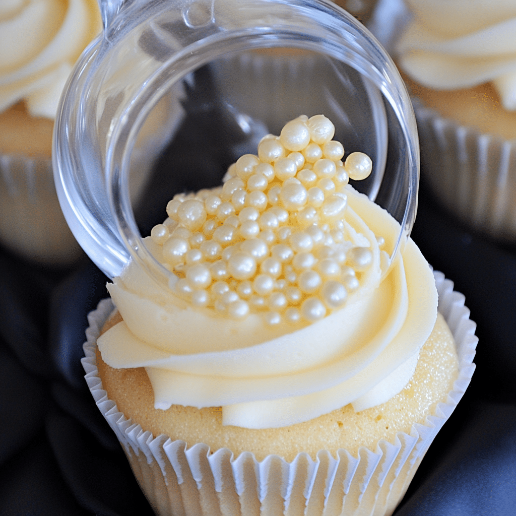 Champagne Cupcakes with Champagne Buttercream Frosting