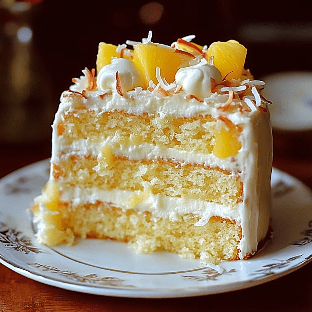 Hawaiian Pineapple Coconut Dream Cake