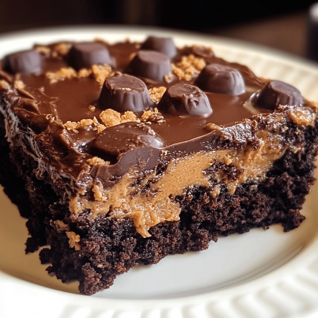 Peanut Butter Cup Dump Cake