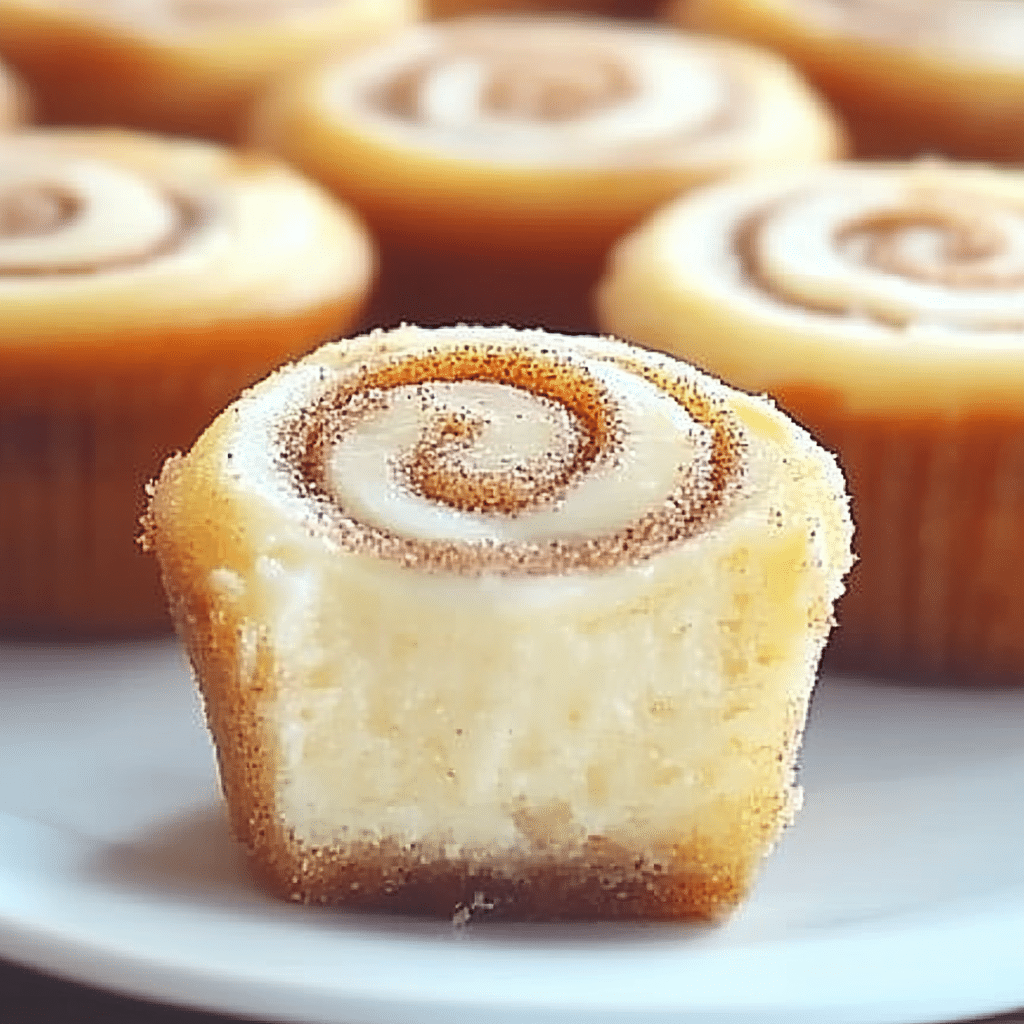 Mini Cinnamon Roll Cheesecakes