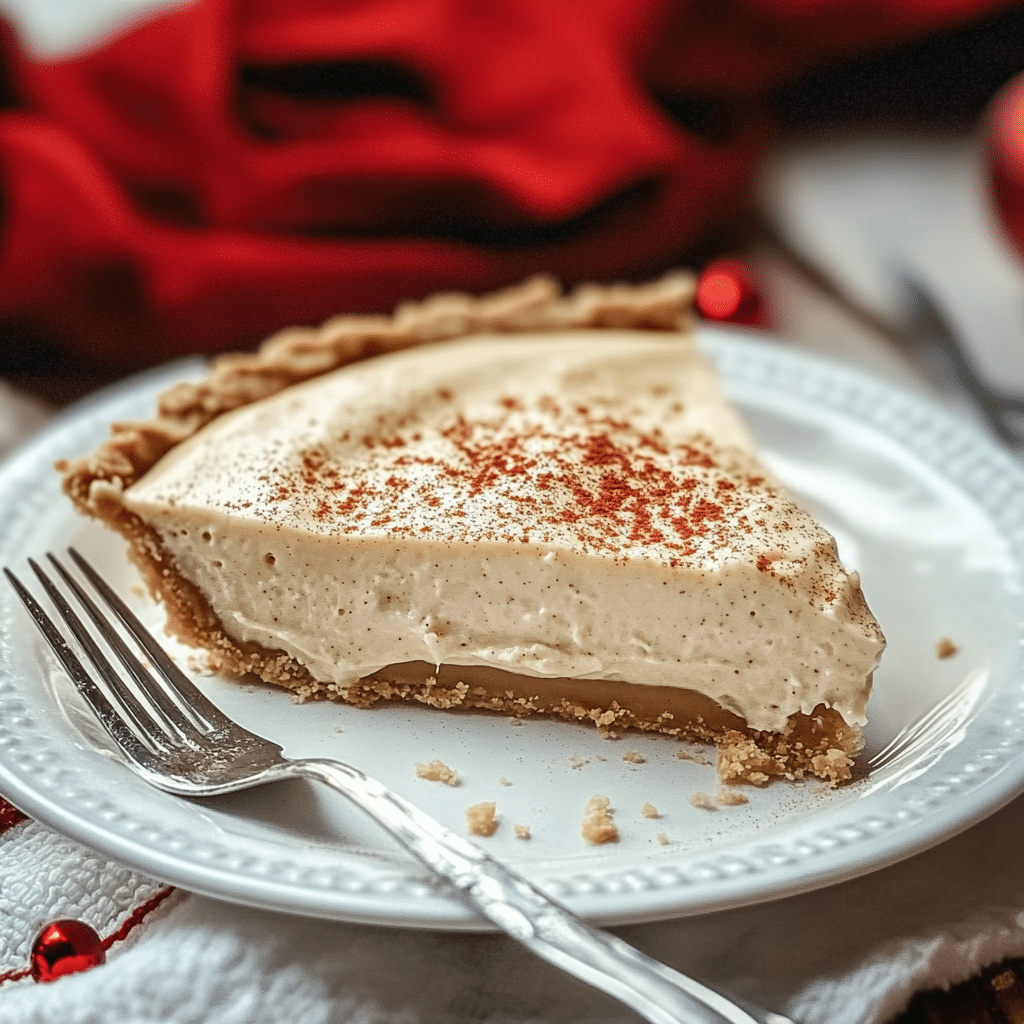 No-Bake Eggnog Pie