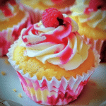Luscious Lemon Raspberry Swirl Cupcakes