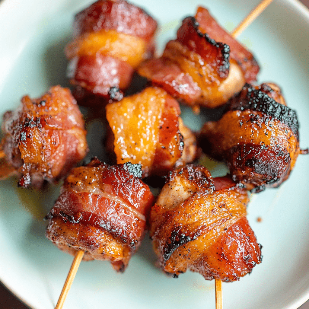 Air Fryer Bacon Wrapped Chicken