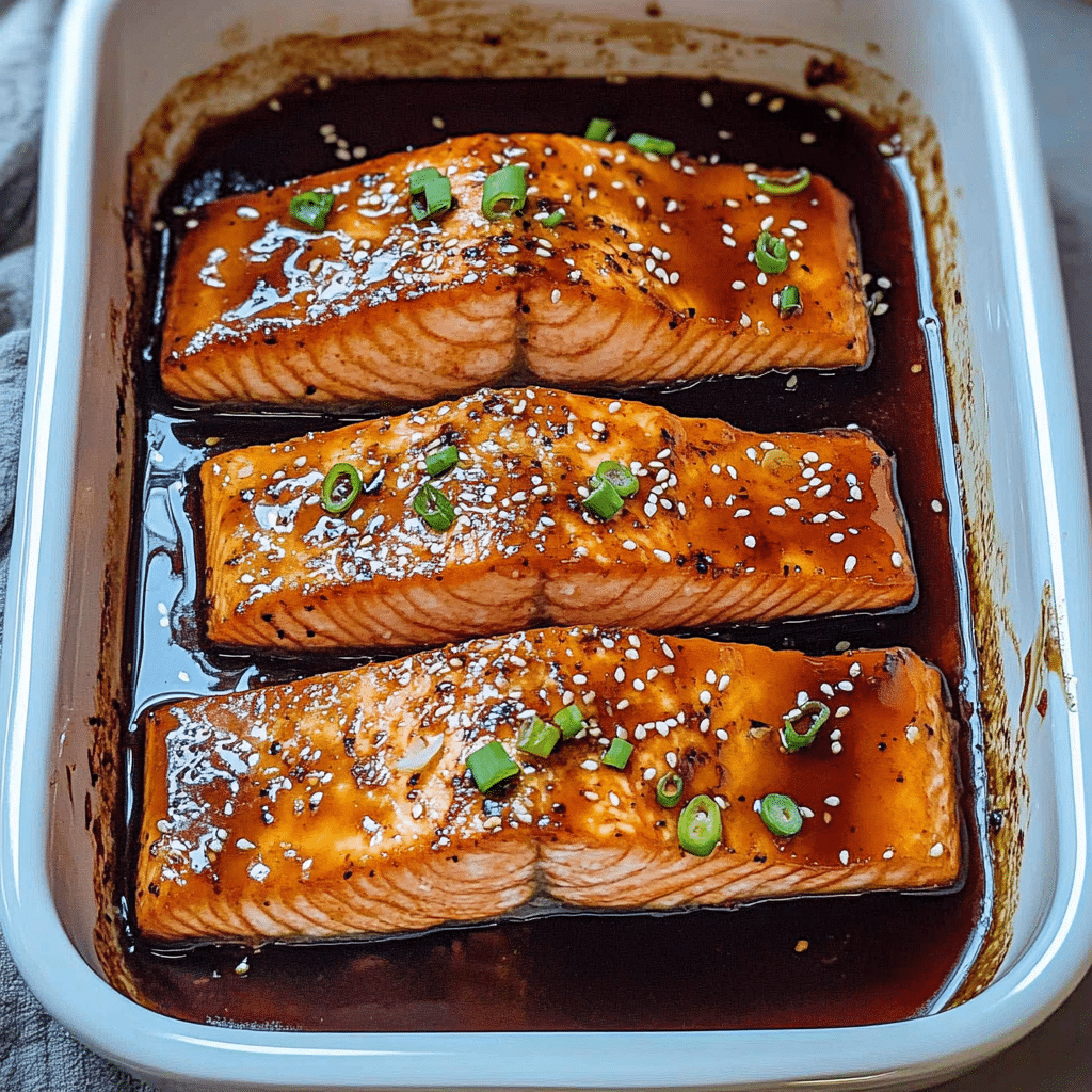 Easy Baked Teriyaki Salmon