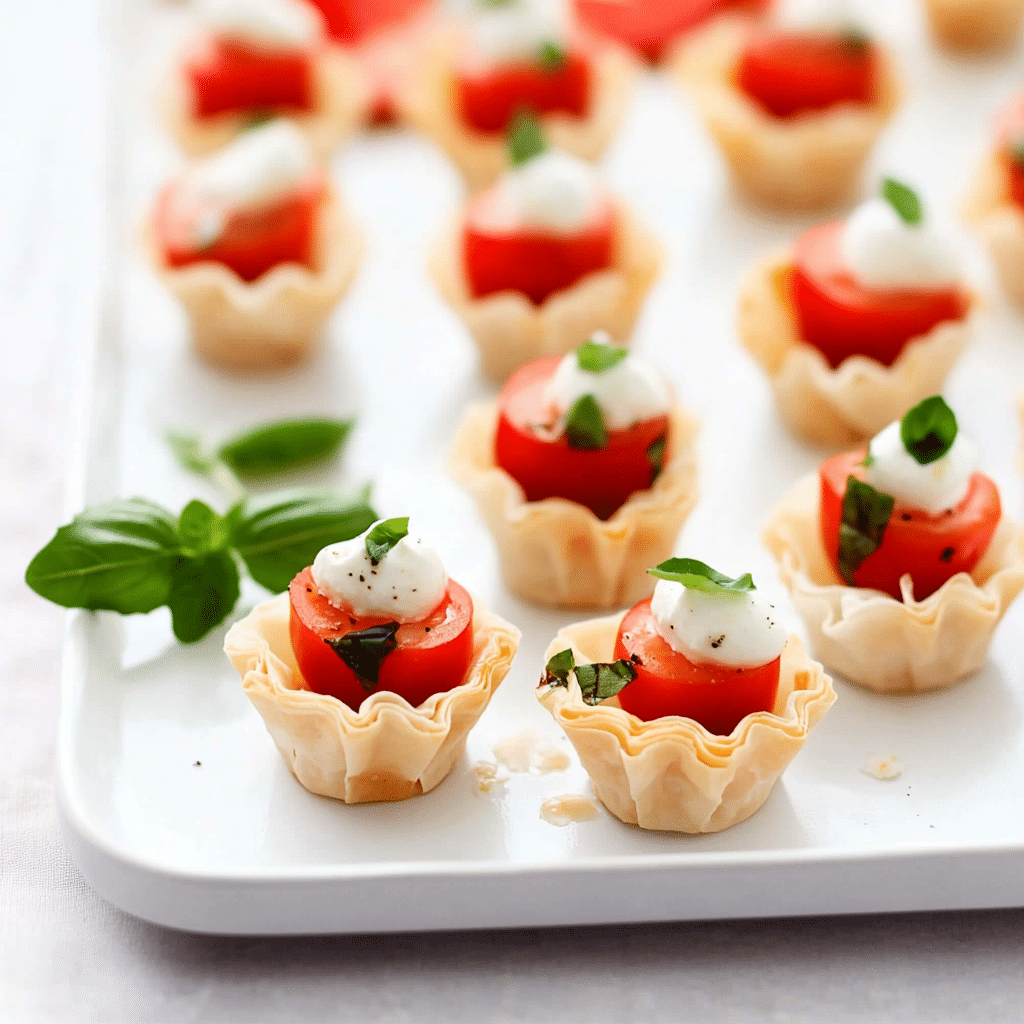 Caprese Phyllo Cups