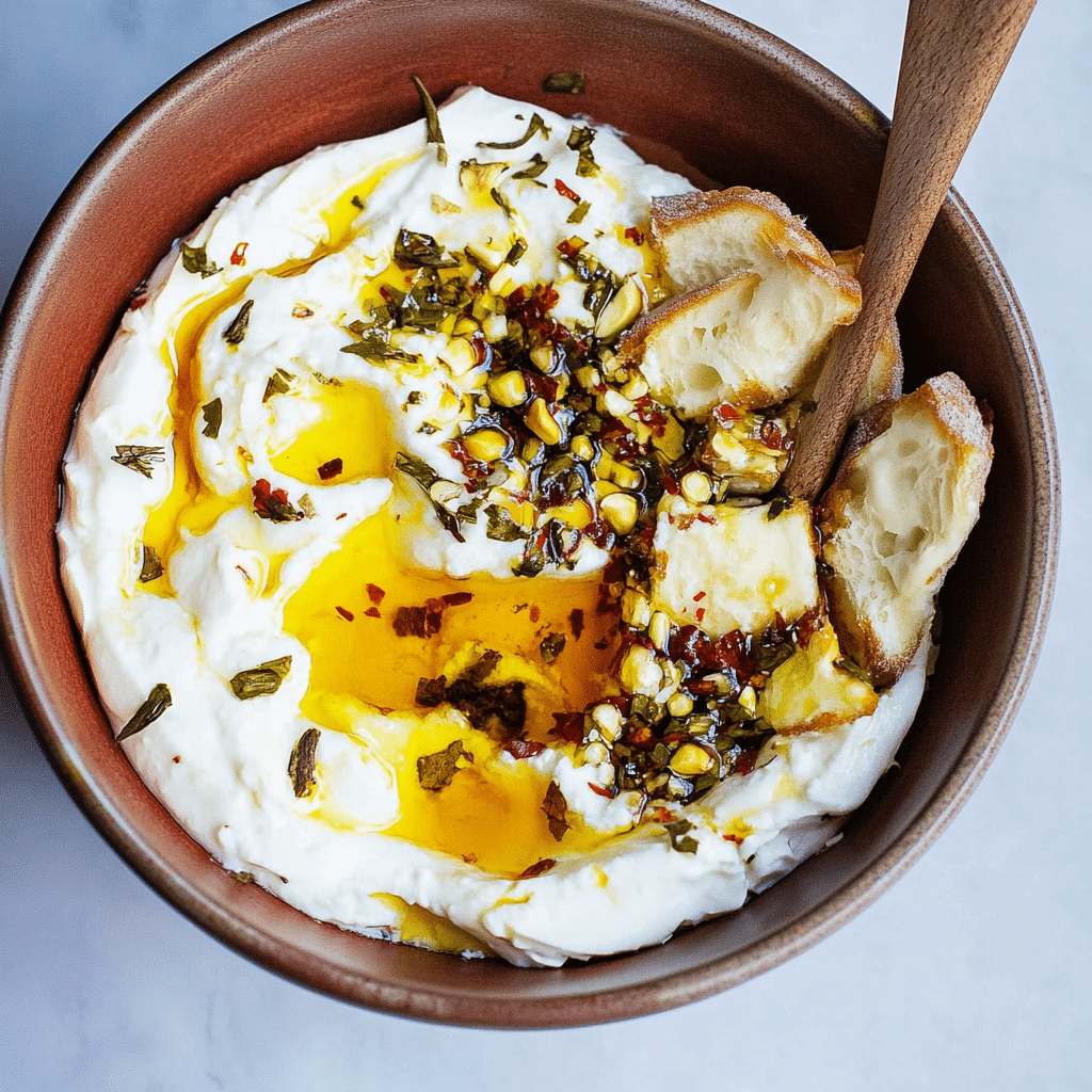 Seasoned Whipped Ricotta with Honey