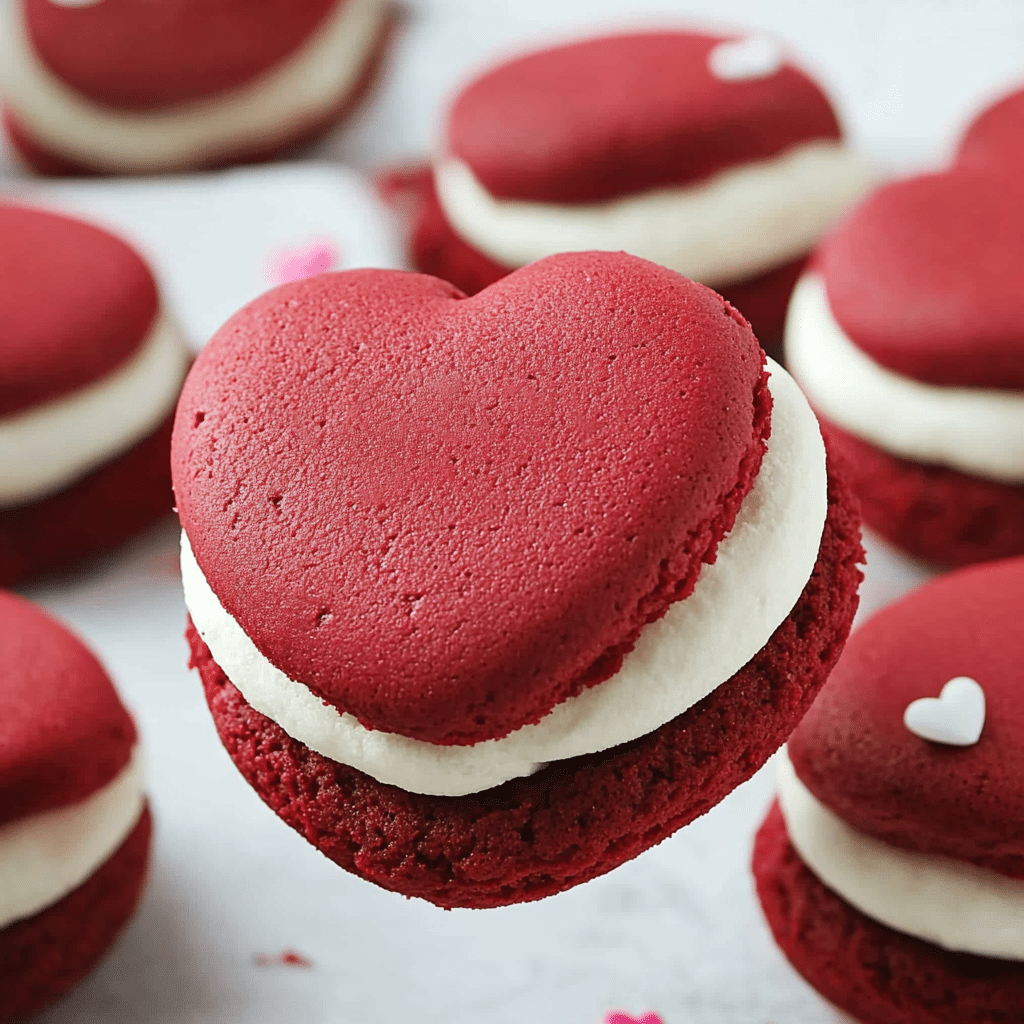 Valentine’s Red Velvet Whoopie Pies