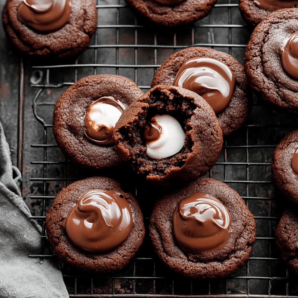 Marshmallow-Surprise Hot Cocoa Cookies
