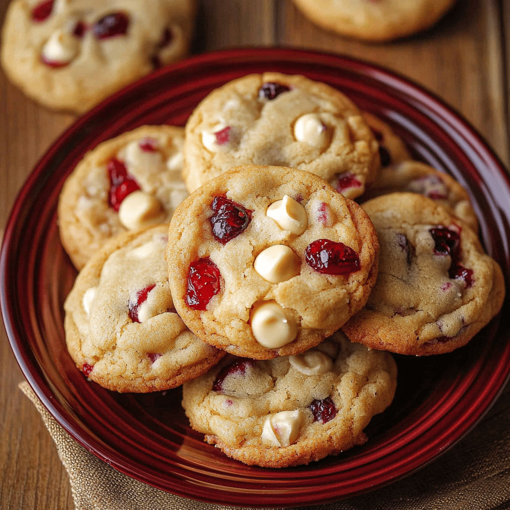 White Chocolate Cranberry Cookies Recipe