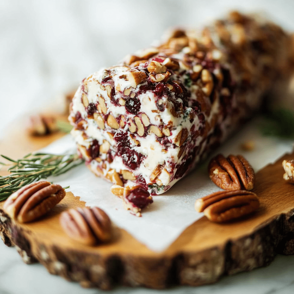 Cranberry Pecan Cheese Log