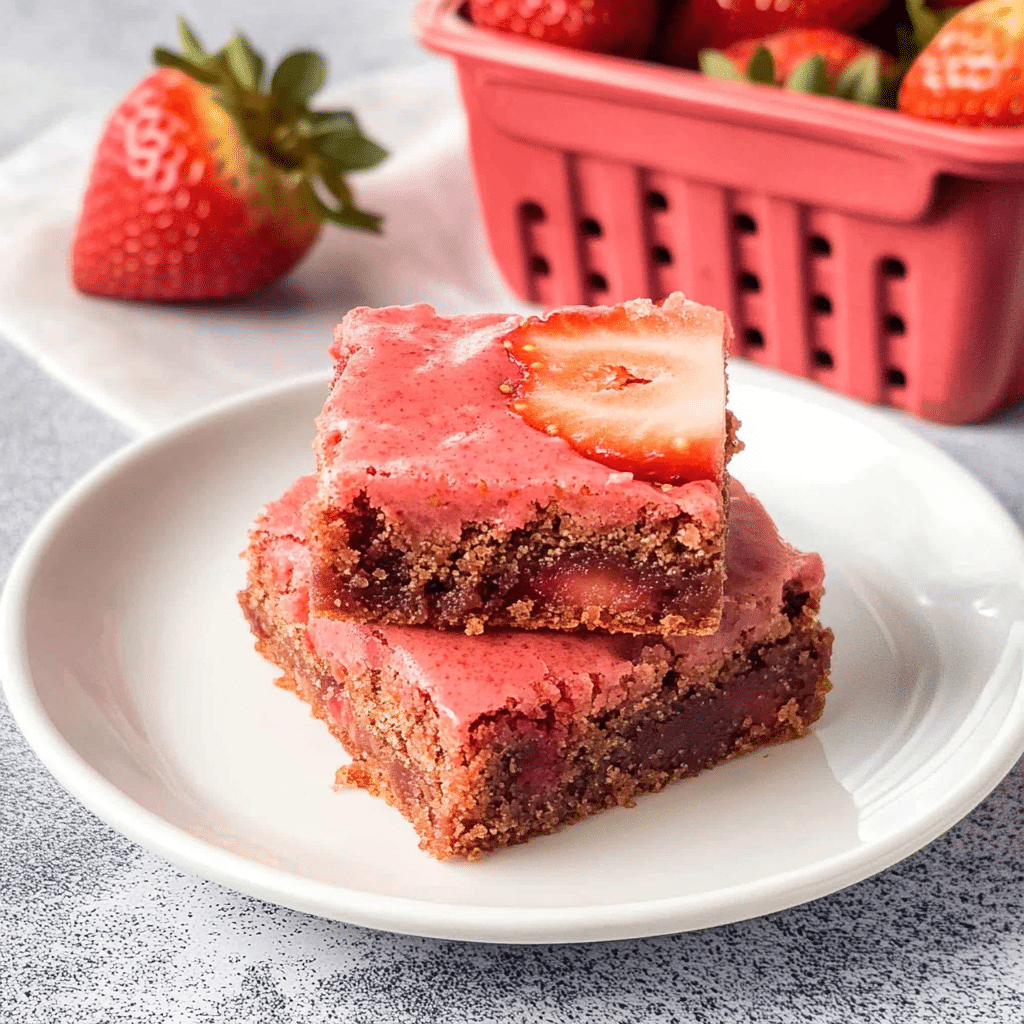 Strawberry Brownies