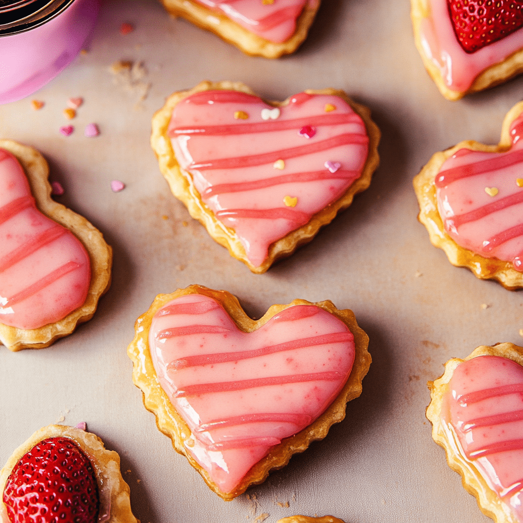Homemade Heart-Shaped Strawberry Pop Tarts