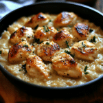 One-Pan Creamy Parmesan Chicken & Rice