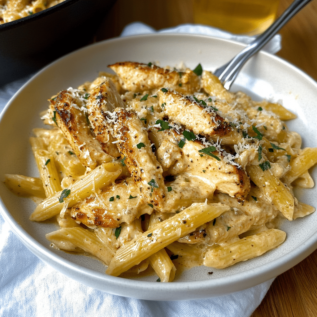 Garlic Parmesan Chicken and Pasta