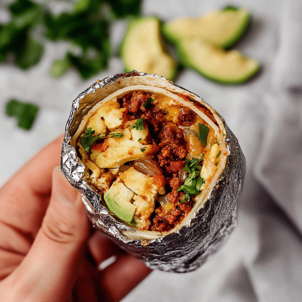 Chorizo Breakfast Burrito