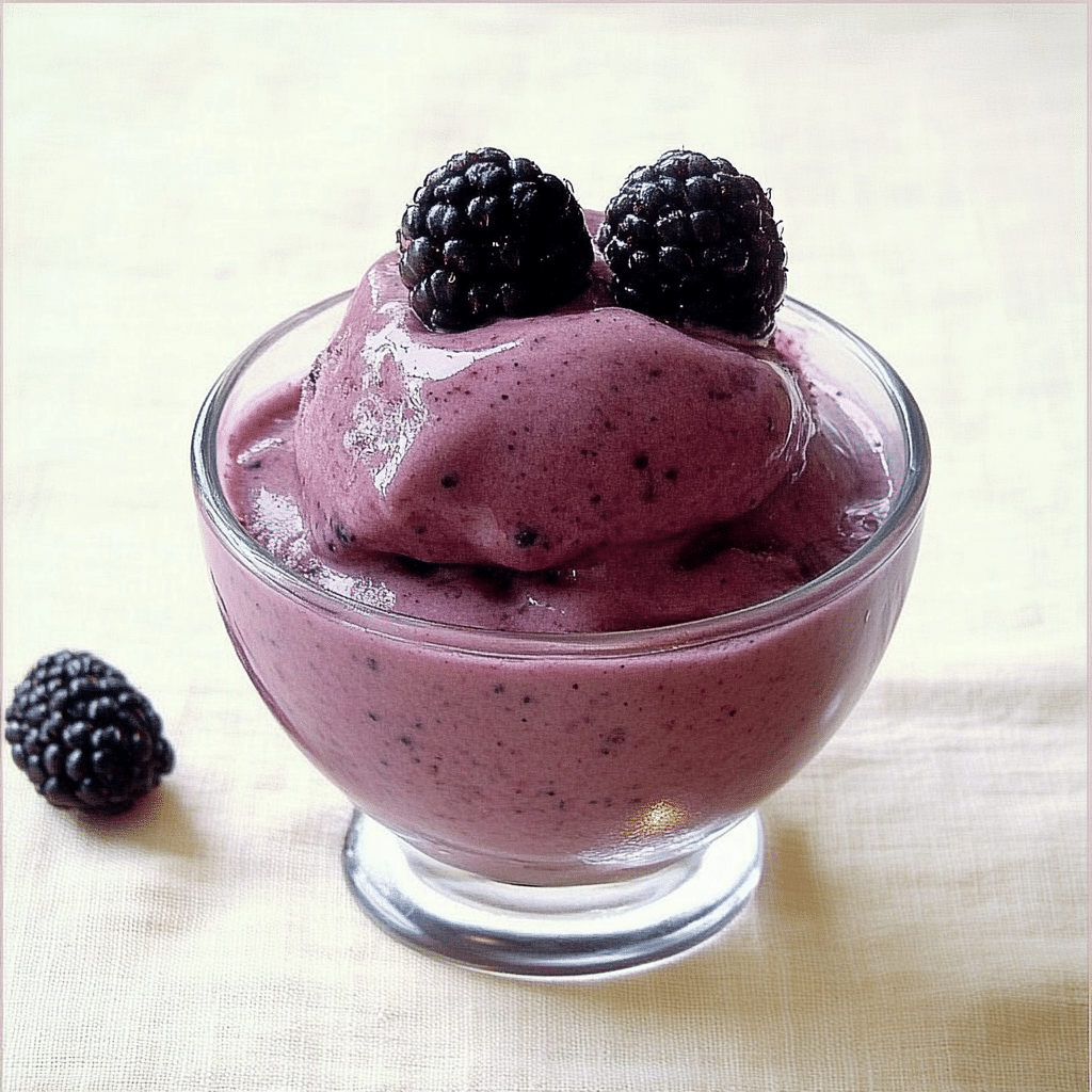 Blackberry-Banana Ice Cream