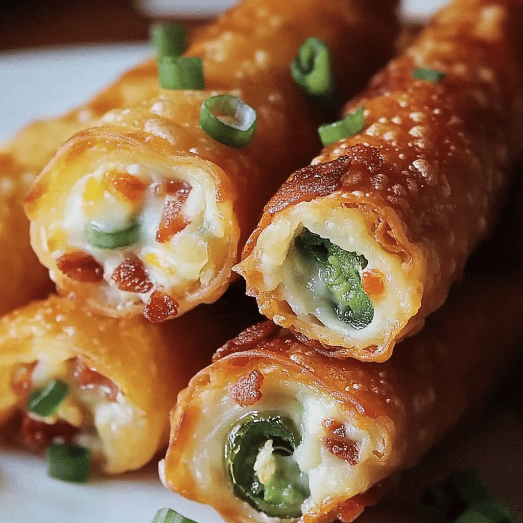 Bacon Jalapeño Popper Eggrolls