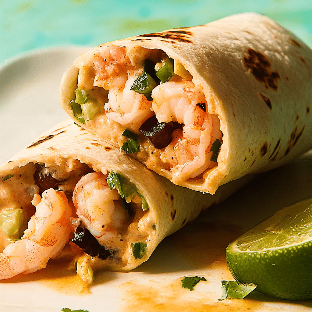 Old Bay Shrimp Burritos